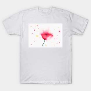 Poppy in Watercolour T-Shirt